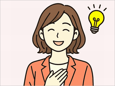 問題が解けて嬉しそうにしている女性